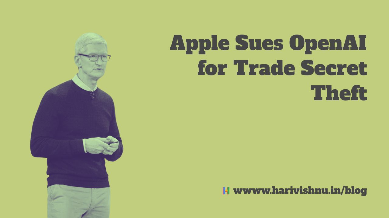Apple Sues OpenAI Over Alleged Trade Secret Theft
